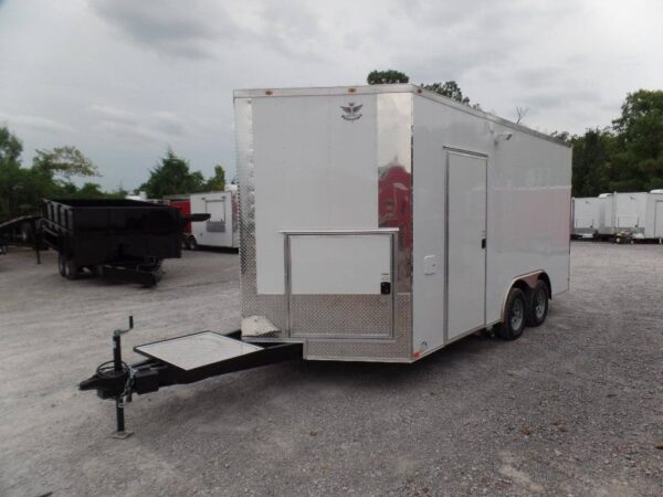 8.5' x 16' Concession Food Trailer White Event Catering - Image 9