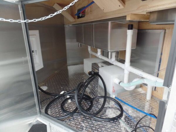 8.5' x 16' Concession Food Trailer White Event Catering - Image 18