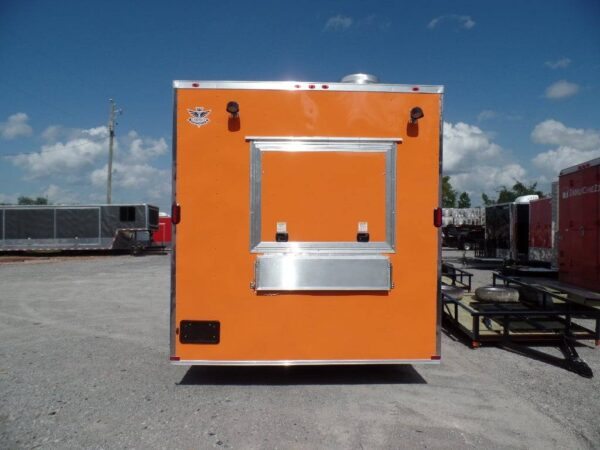 8.5' x 16' Concession Trailer Food Orange Event Catering - Image 20
