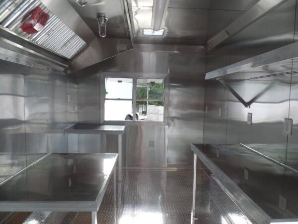 8.5' x 16' Concession Trailer Food Orange Event Catering - Image 17