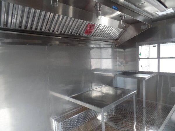 8.5' x 16' Concession Trailer Food Orange Event Catering - Image 4