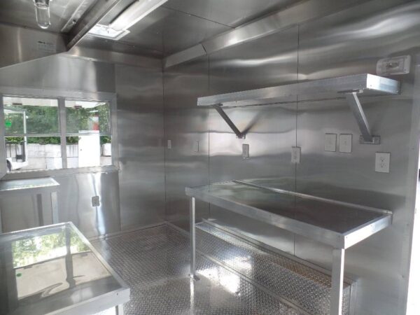8.5' x 16' Concession Trailer Food Orange Event Catering - Image 6