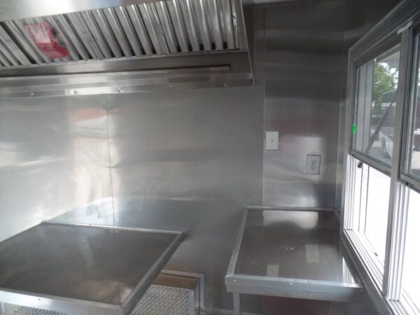 8.5' x 16' Concession Trailer Food Orange Event Catering - Image 12