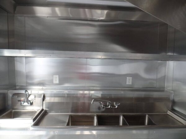 8.5' x 16' Concession Trailer Food Orange Event Catering - Image 10